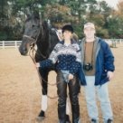 Tia, Devin, and horse Izzy