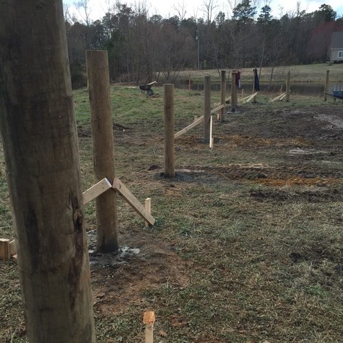 fence post concrete drying